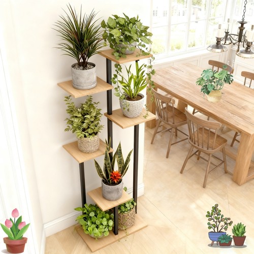 Tier black plant stand - plant,