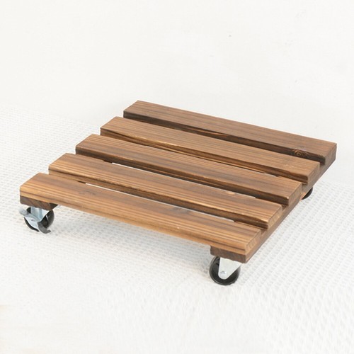 Plant pot caddy mover wooden - pot,