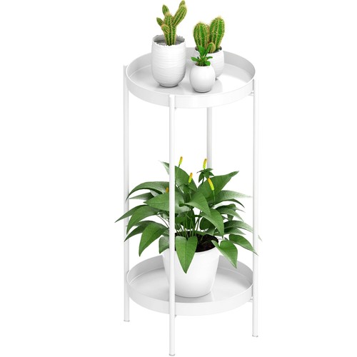 White plant display stand - display, for