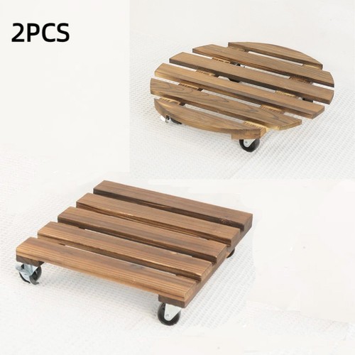 2pcs wooden plant pot - 2pcs,