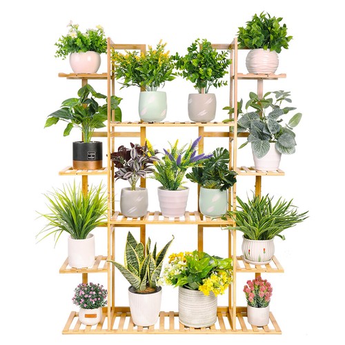 Bamboo tier potted plant - 6, 17