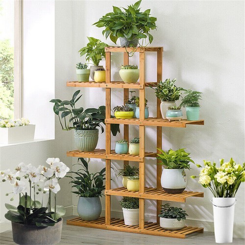 Large wood plant stand - large,