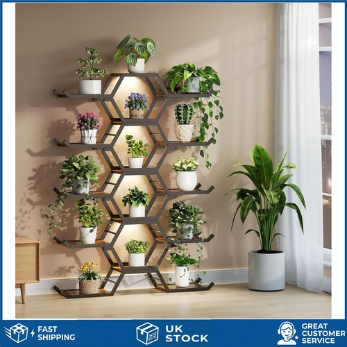 Rustic tier plant stand with - 5,