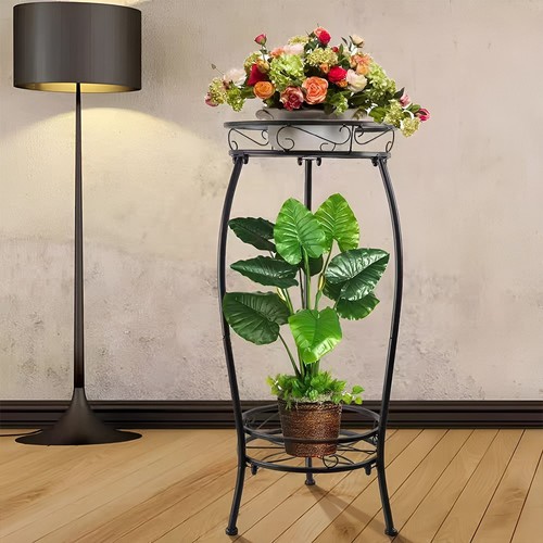 Wrought iron plant stand - wrought,