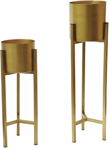 Gold set planter pots - set, 2
