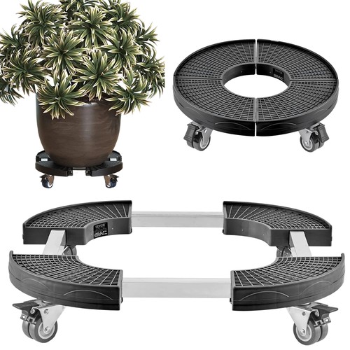 Plant caddy stand wheels - stand, on