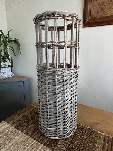 Vintage large wicker - wicker, basket