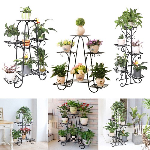 Multi tiers metal flower plant - flower,
