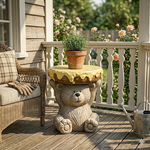 Plant stand garden - stand, statue
