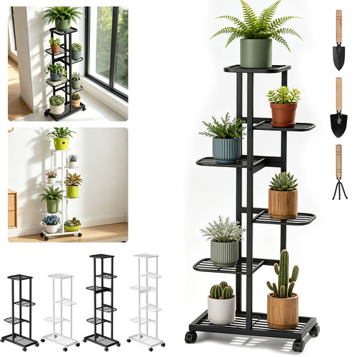 Tier metal plant stand - 4/6,