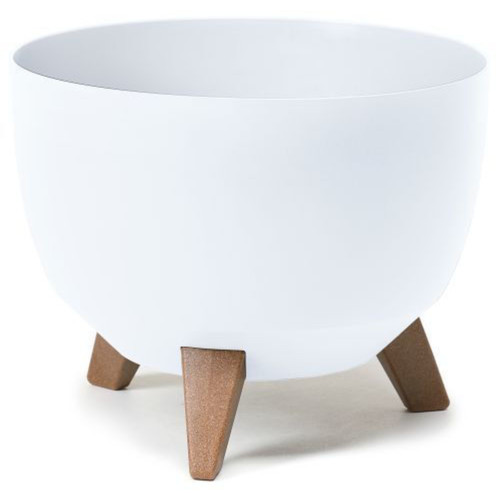 Large white bowl planter plant - planter,