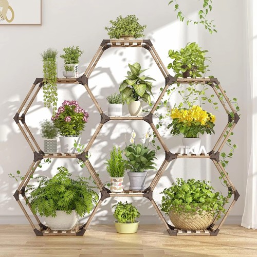 Tier hexagonal plant stand - 9,